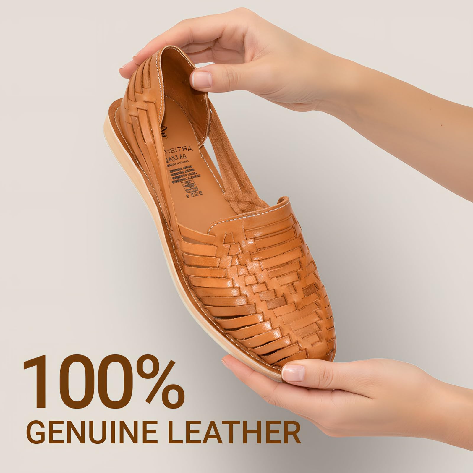 Artisans Bazaar - Mexican Huaraches Sandals for Women Handmade by Artisans in Mexico with Genuine Leather Pre-Hispanic Inspired Traditional Footwear Comfortable Breathable