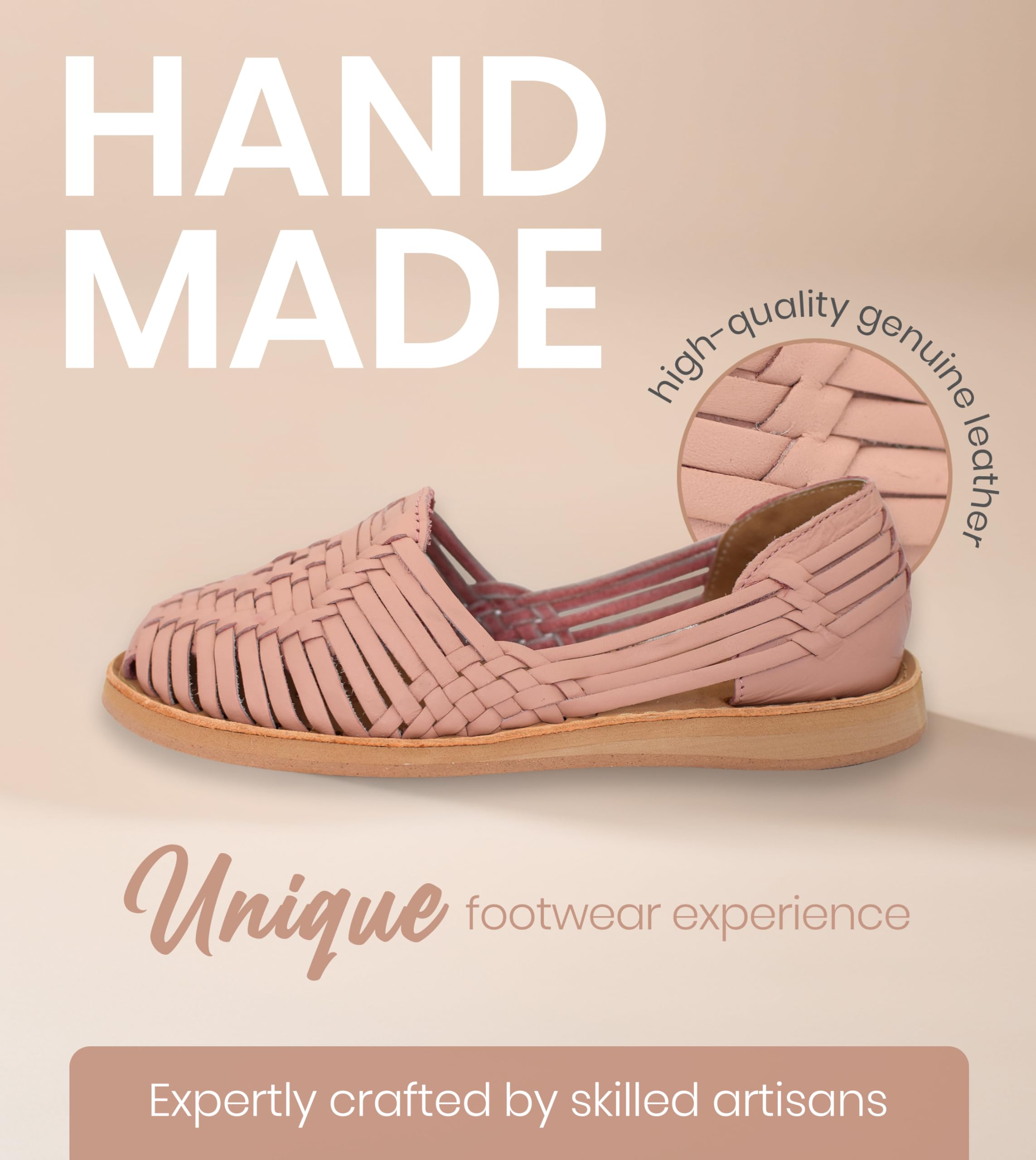 Macarena Collection Womens Shoes Leather Sandals for Women | Huarache Handmade Mexican Sandals | Comfortable & Stylish Womens Sandals 4150