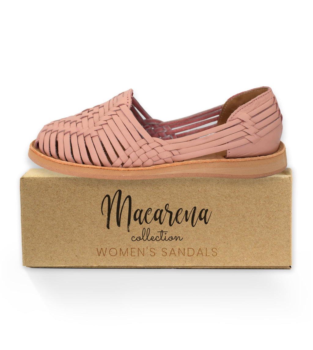 Macarena Collection Womens Shoes Leather Sandals for Women | Huarache Handmade Mexican Sandals | Comfortable & Stylish Womens Sandals 4150