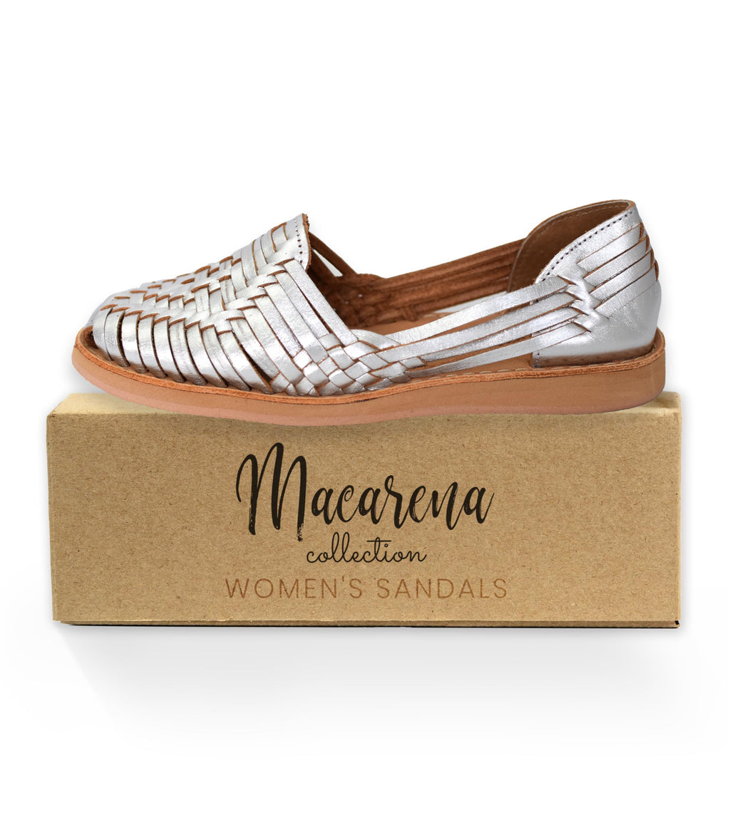 Macarena Collection Womens Shoes Leather Sandals for Women | Huarache Handmade Mexican Sandals | Comfortable & Stylish Womens Sandals 4150