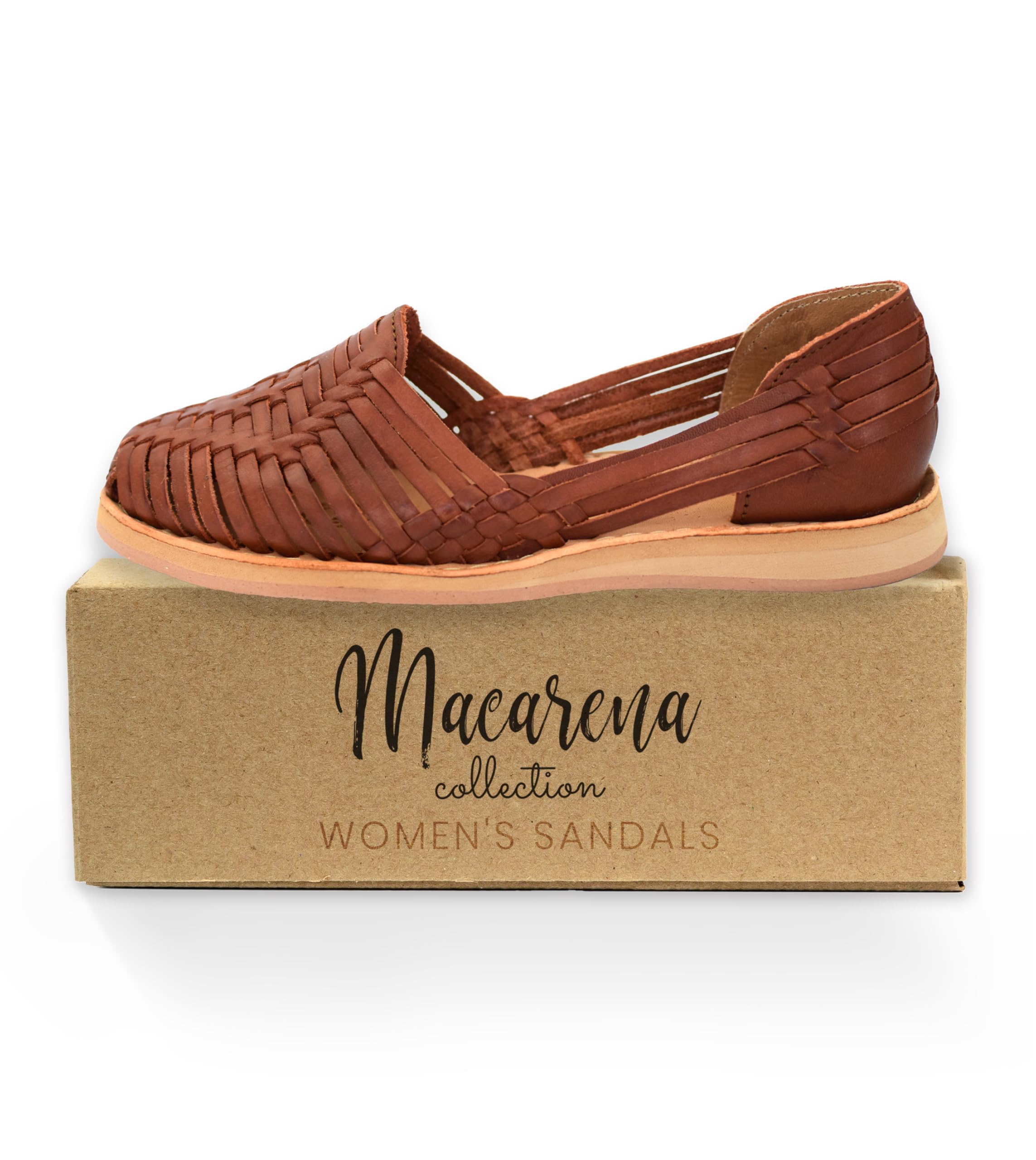 Macarena Collection Womens Shoes Leather Sandals for Women | Huarache Handmade Mexican Sandals | Comfortable & Stylish Womens Sandals 4150
