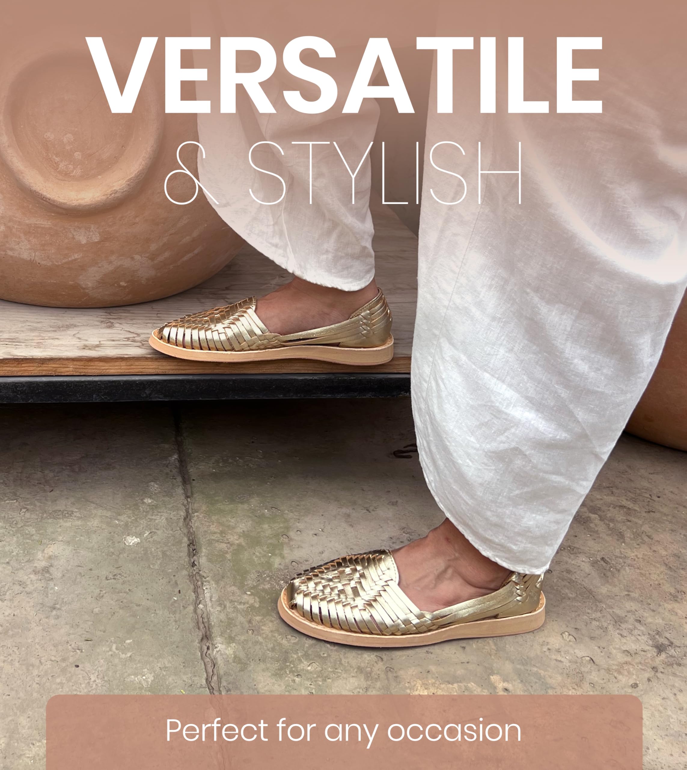 Macarena Collection Womens Shoes Leather Sandals for Women | Huarache Handmade Mexican Sandals | Comfortable & Stylish Womens Sandals 4150