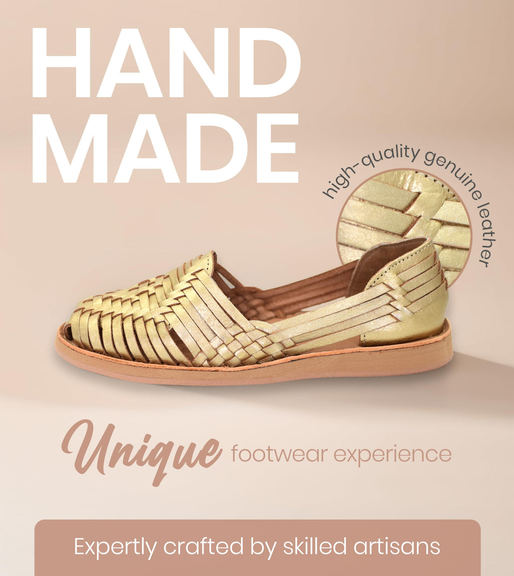 Macarena Collection Womens Shoes Leather Sandals for Women | Huarache Handmade Mexican Sandals | Comfortable & Stylish Womens Sandals 4150