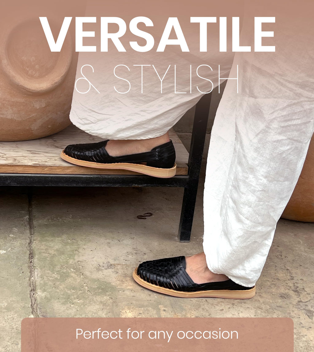 Macarena Collection Womens Shoes Leather Sandals for Women | Huarache Handmade Mexican Sandals | Comfortable & Stylish Womens Sandals 4150