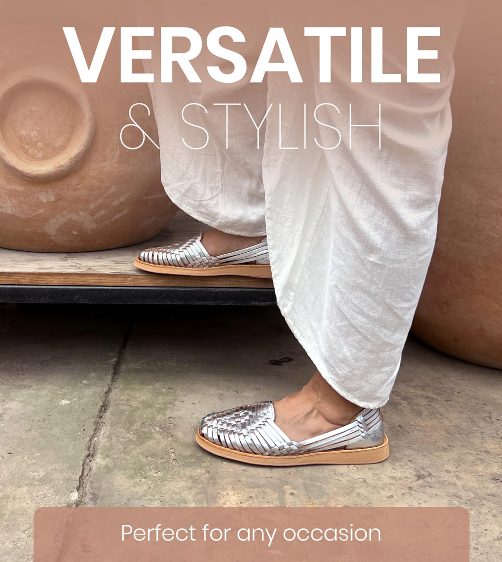 Macarena Collection Womens Shoes Leather Sandals for Women | Huarache Handmade Mexican Sandals | Comfortable & Stylish Womens Sandals 4150