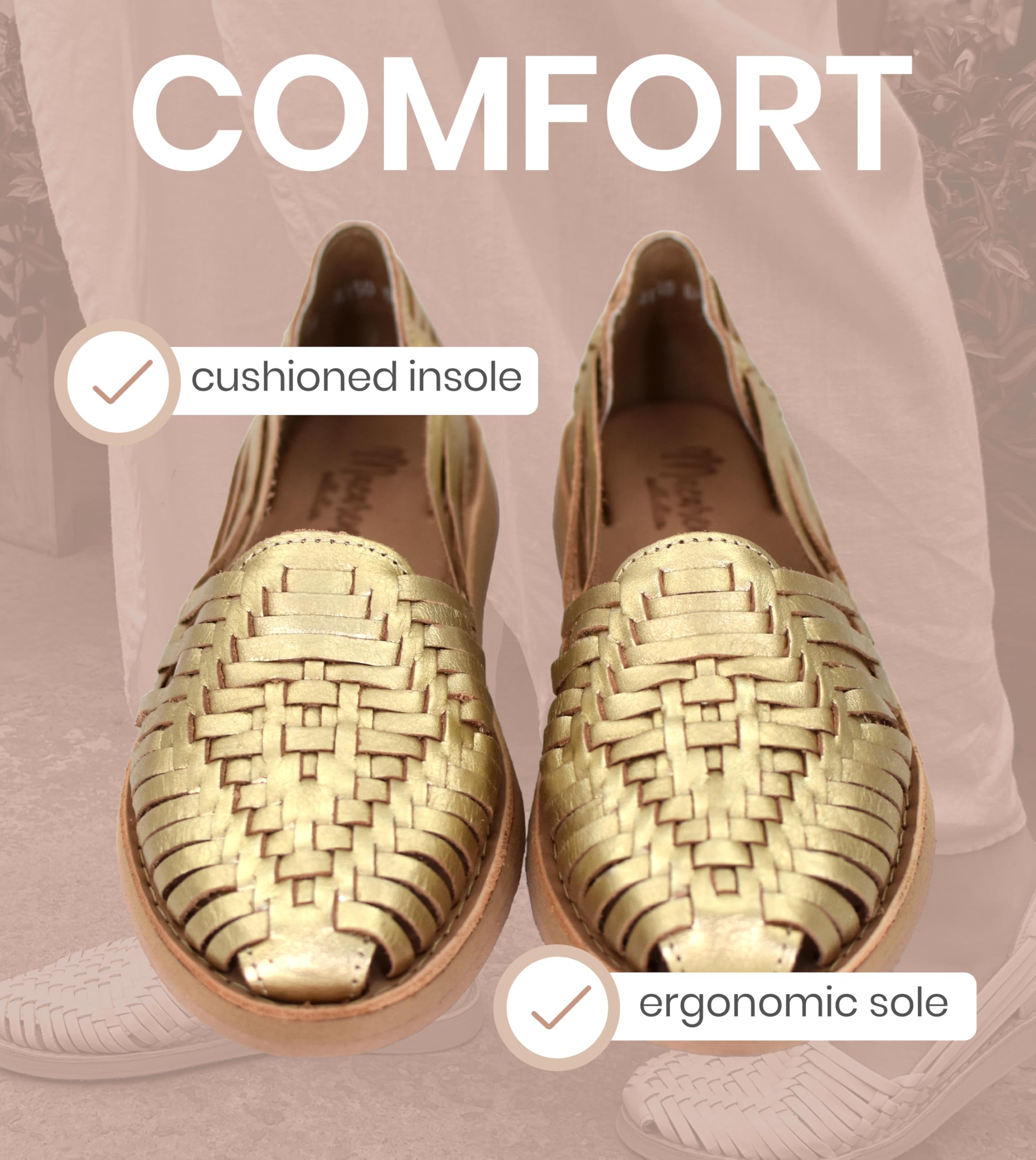 Macarena Collection Womens Shoes Leather Sandals for Women | Huarache Handmade Mexican Sandals | Comfortable & Stylish Womens Sandals 4150