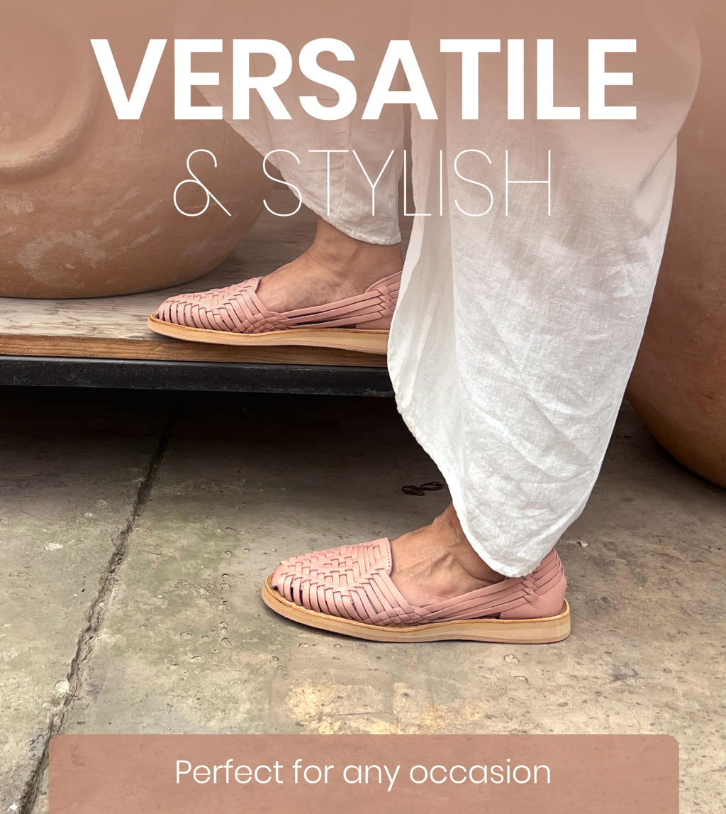 Macarena Collection Womens Shoes Leather Sandals for Women | Huarache Handmade Mexican Sandals | Comfortable & Stylish Womens Sandals 4150