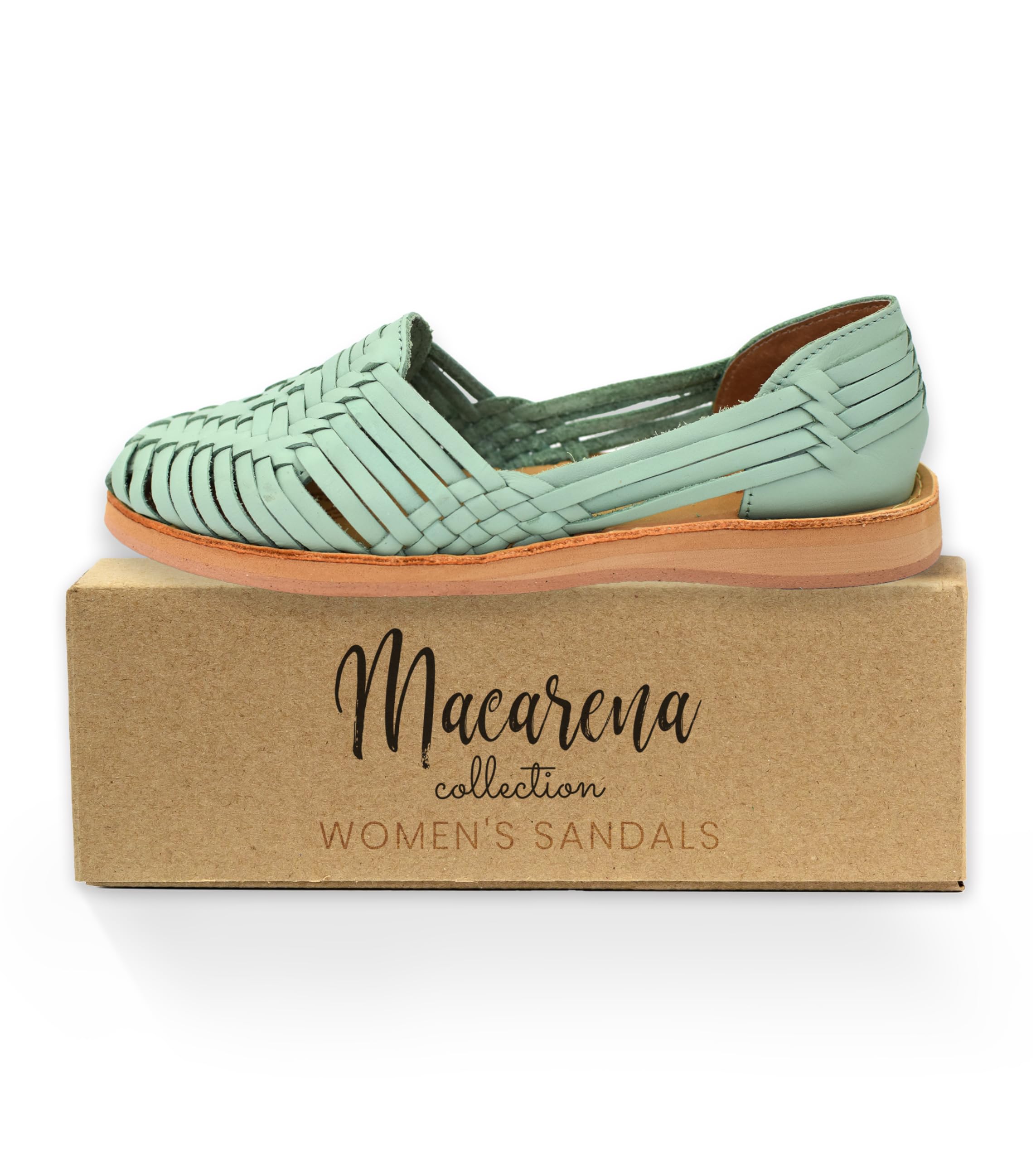 Macarena Collection Womens Shoes Leather Sandals for Women | Huarache Handmade Mexican Sandals | Comfortable & Stylish Womens Sandals 4150