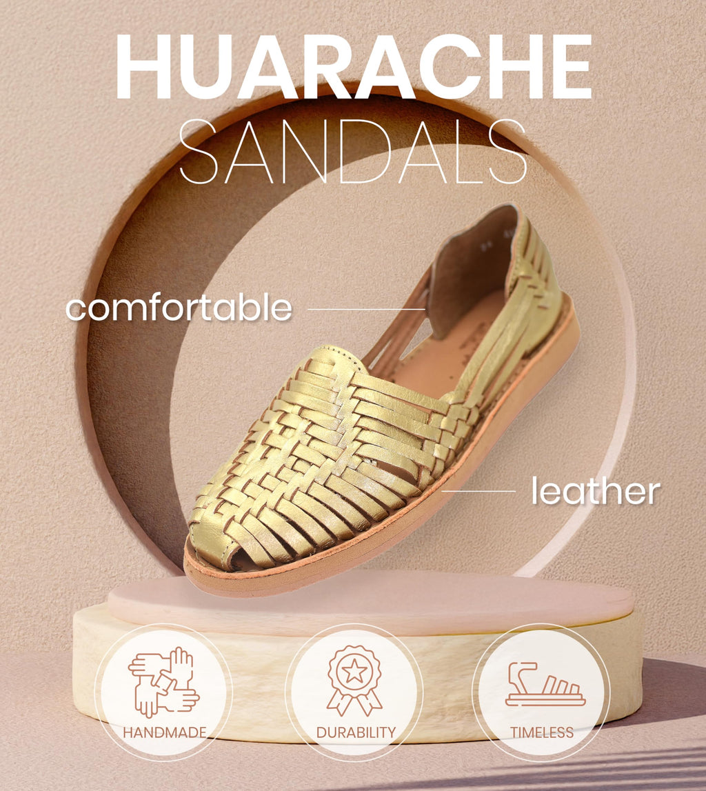 Macarena Collection Womens Shoes Leather Sandals for Women | Huarache Handmade Mexican Sandals | Comfortable & Stylish Womens Sandals 4150